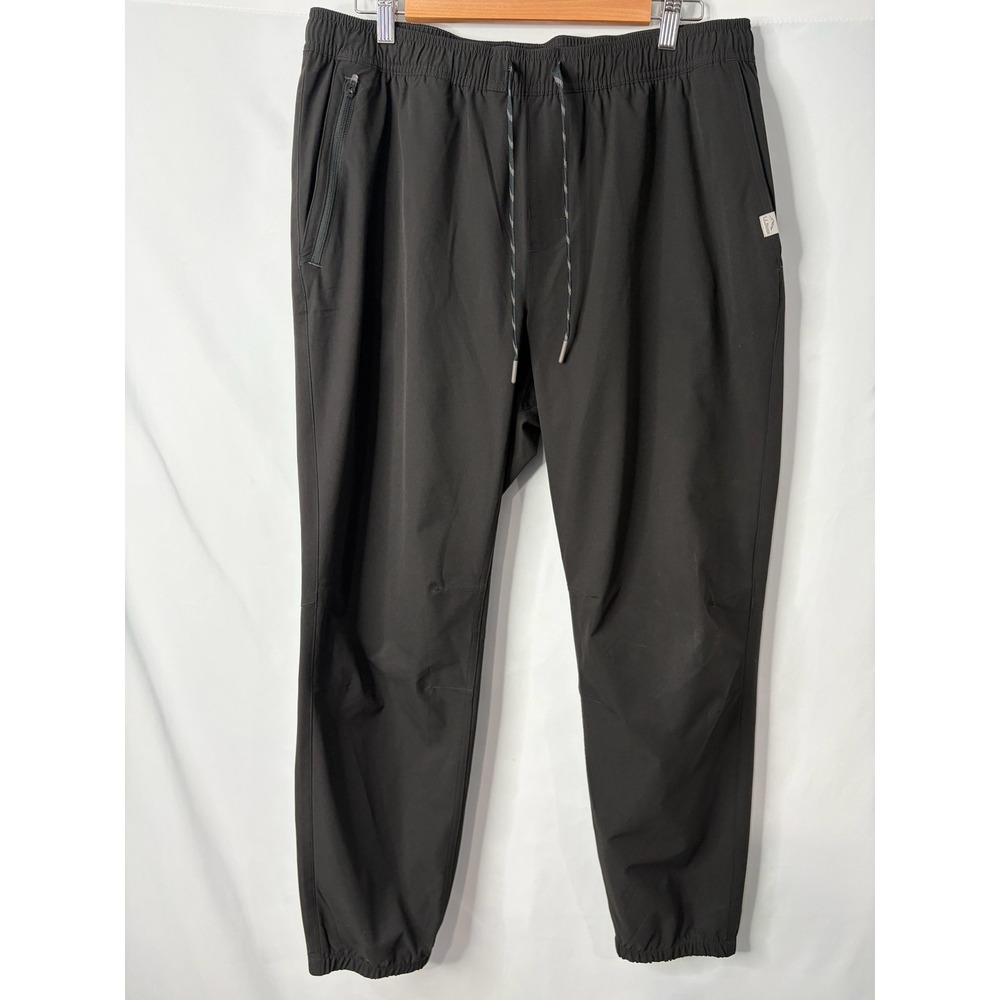 LL Bean Mens Multisport Joggers Black Recycled Sorona Stretch Pants 515097 L 30